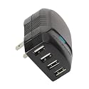 Scosche reVIVE Quad 4-Port USB Home Charger for iPhone/iPod/Blackberry/MP3 Players (Black)